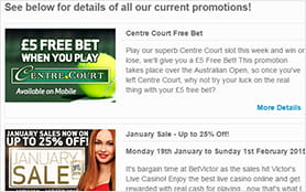 Betvictor knows to keep their customers with their many promotions
