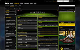 The bwin Live Betting Console.