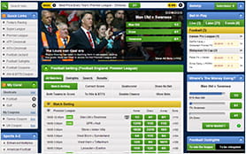The available betting markets and options are good readable and structured