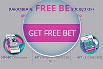 The free bet offer at Karamba being redeemed
