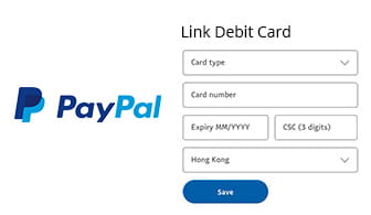 Link your PayPal account with bank account or card