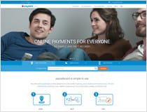 The paysafecard website, where you can get an account