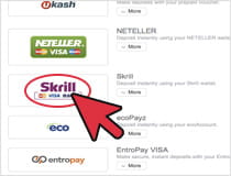 Make a betting deposit with Skrill