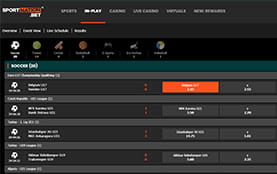 SportNation live betting platform