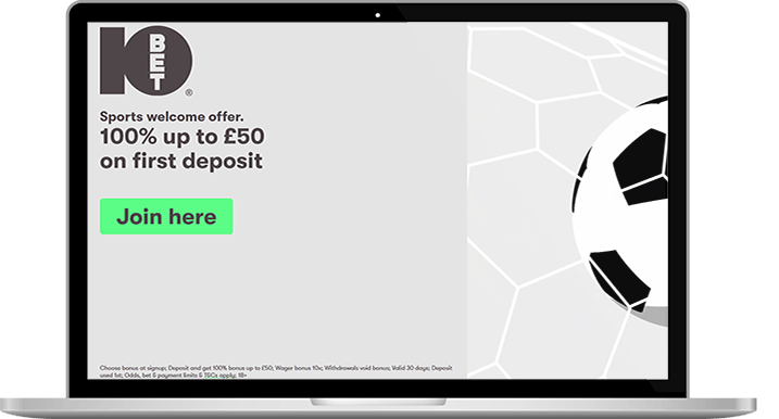 The 10bet free bets offer.