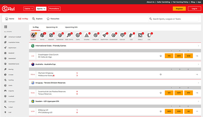 32Red website image 2