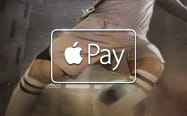 The phrase Apple Pay in front of somebody playing football