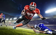 American Football players in game