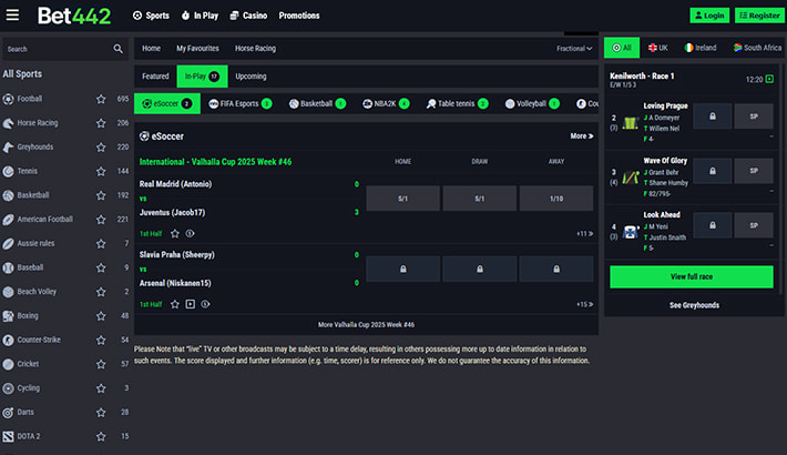 Bet442 website image 2