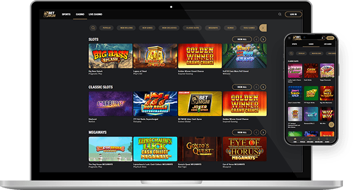 BetMGM casino slots collection.