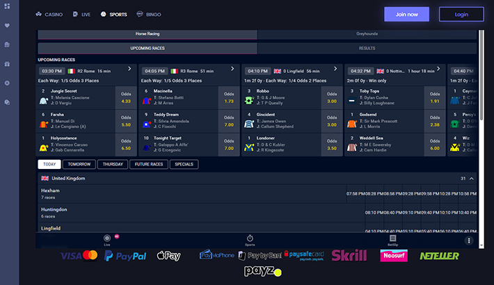 The BetStorm live platform