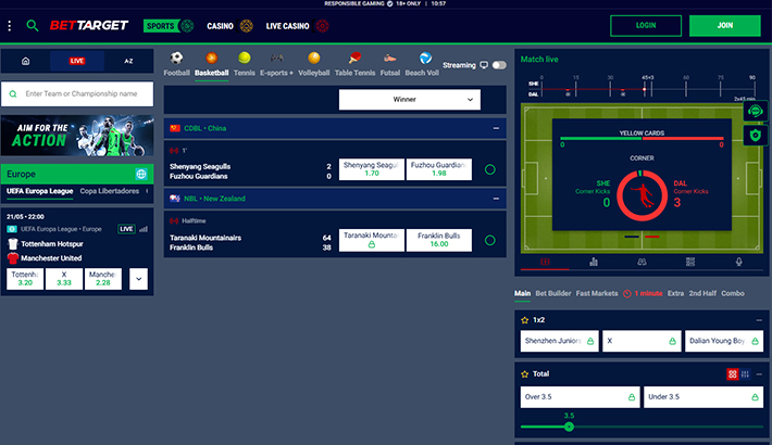 A bet slip at BetTarget