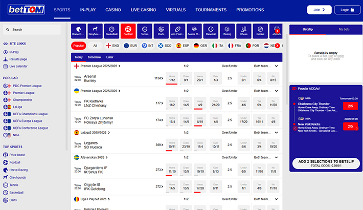 betTOM website image 2