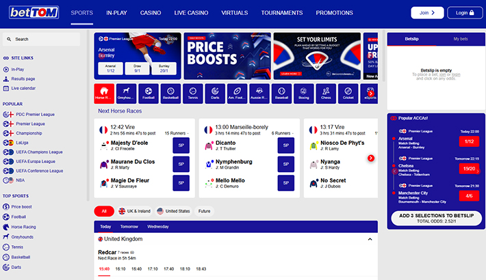betTOM website image 3