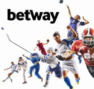 Betway logo and different sports