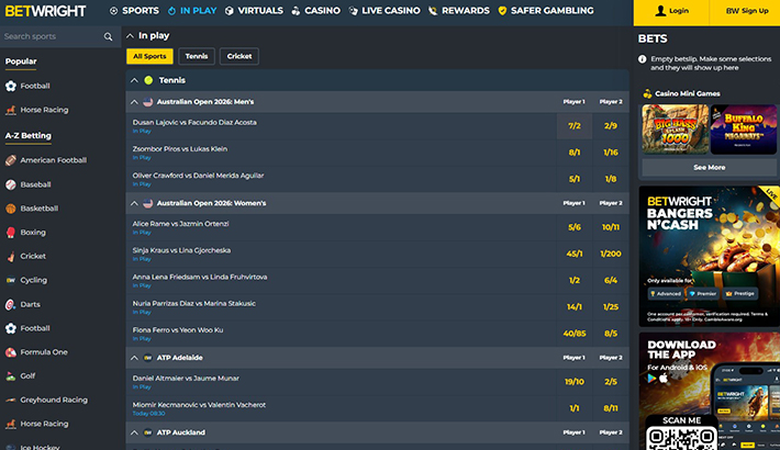 BetWright website image 2