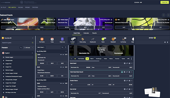 The CopyBet homepage