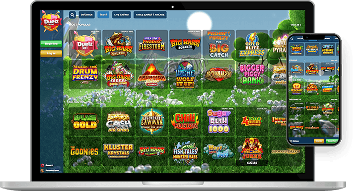 The Duelz casino slots collection.