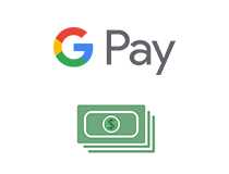 Selecting Google Pay from the cashier section.