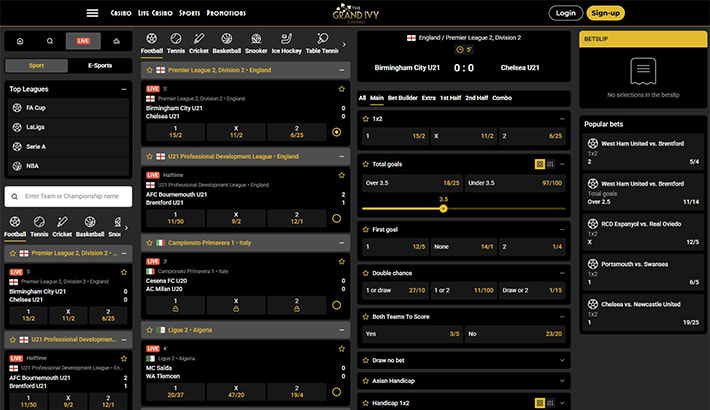 Grand Ivy Sports website image 2