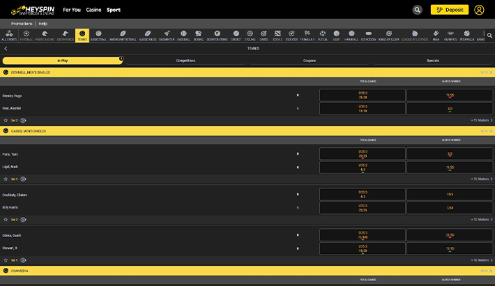 HeySpin website image 1