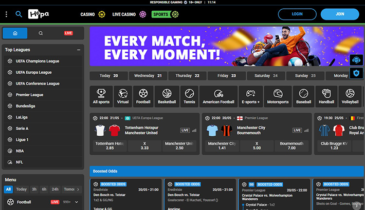 Hopa homepage