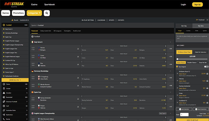 Hot Streak website image 1