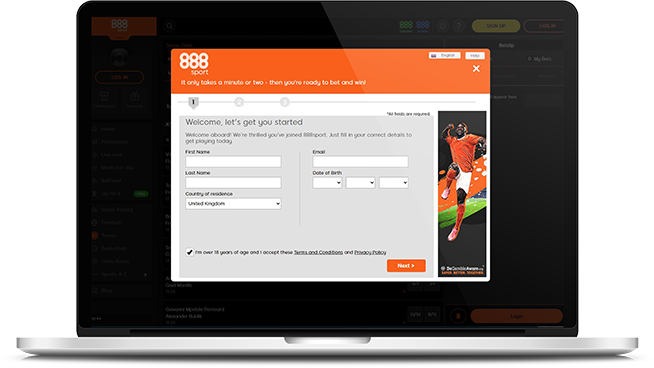 The 888 sport welcome bonus