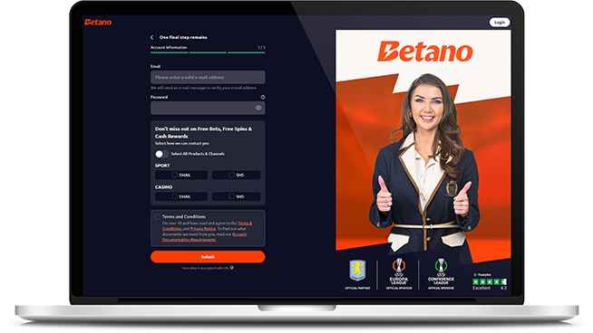Placing a qualifying football bet for the Betano welcome offer