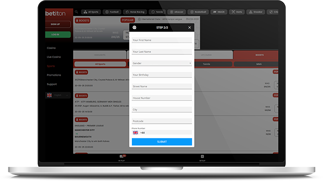 Payment methods at Betiton