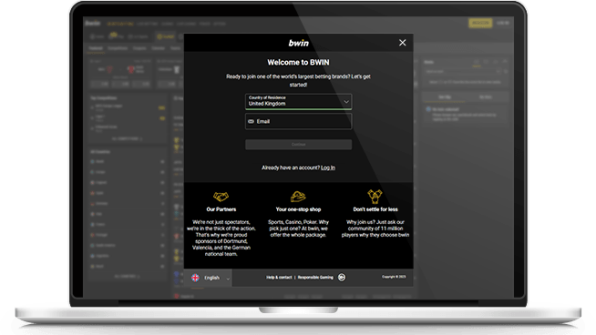 How to register an account at bwin