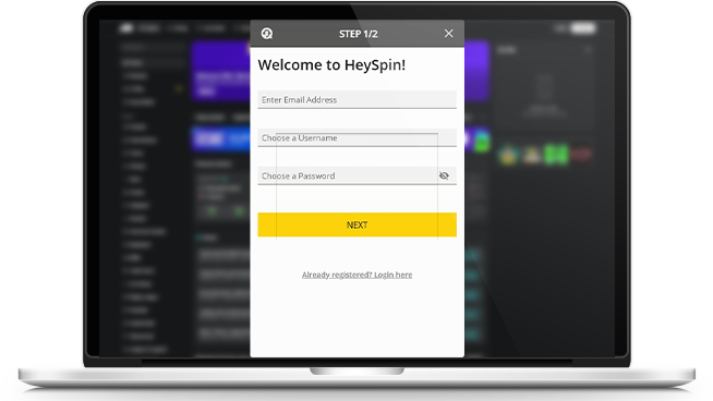 Register an account