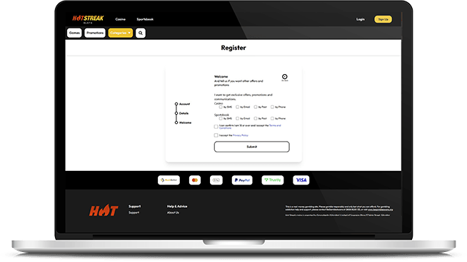 Receive your free bet token