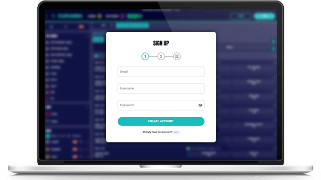 The account creation window at Karamba
