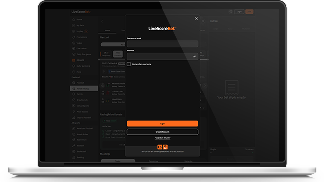 LiveScore Bet registration page