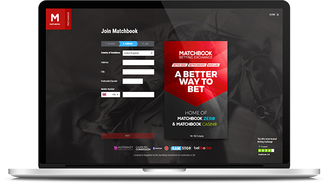 Deposit portal at Matchbook