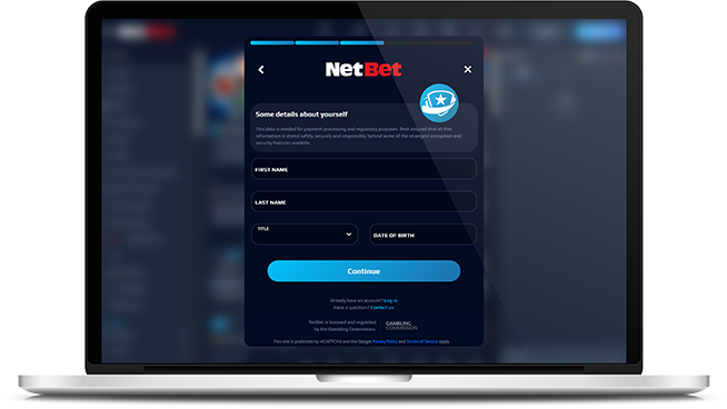The NetBet deposit confirmation message.