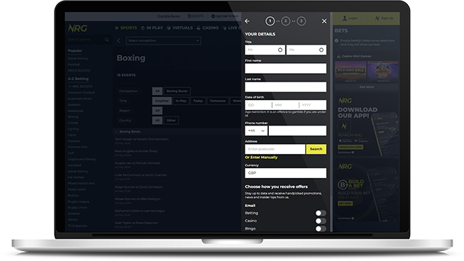 NRG deposit page