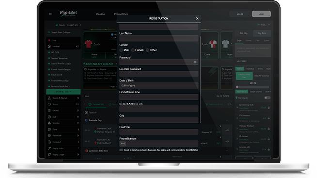 how to opt in to the RightBet offer