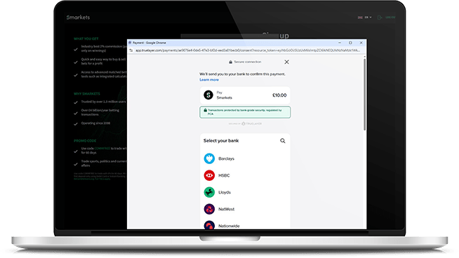 Confirm first deposit