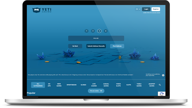 YetiBet registration page three