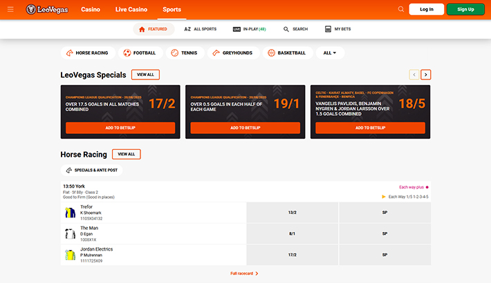 LeoVegas website image 1