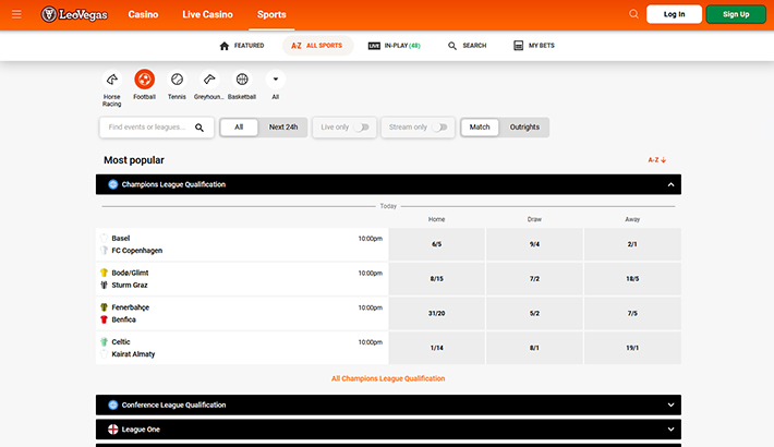 LeoVegas website image 2