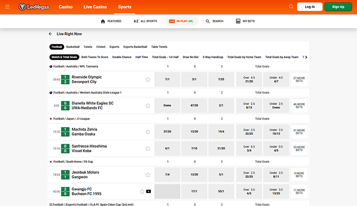 LeoVegas website image 3