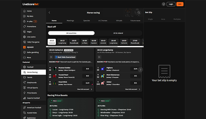 LiveScore Bet website image 3