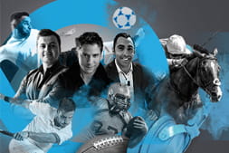 Different sport arts in a collage