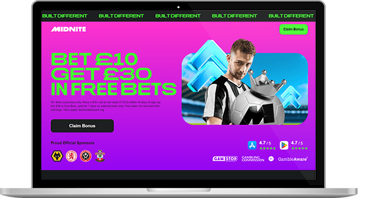 The Midnite free bets offer.