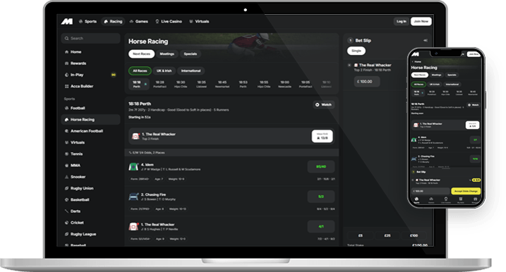 Midnite horse racing markets