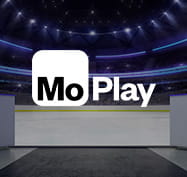 Stadium with the MoPlay logo