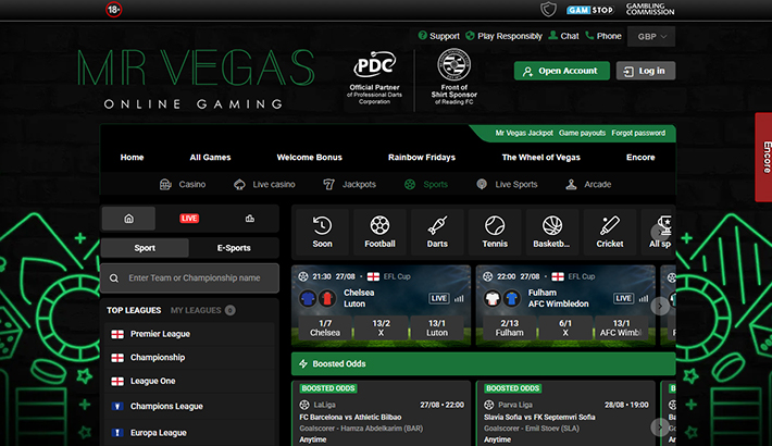 Mr Vegas website image 1